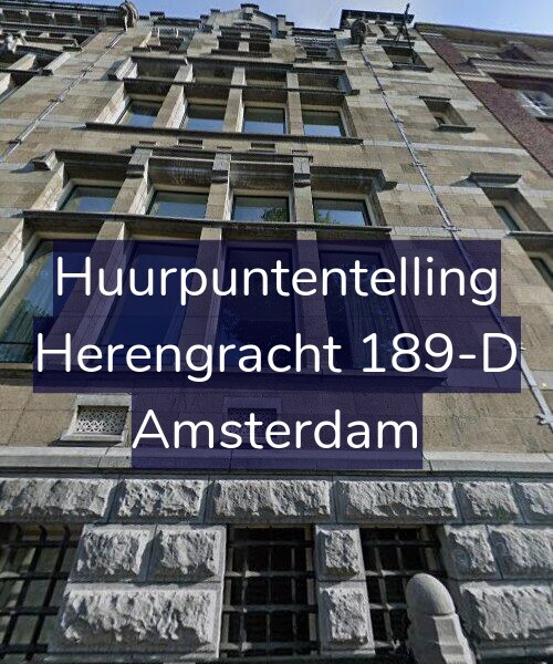 Foto gevel Huurpuntentelling voor Herengracht 189-D, Amsterdam