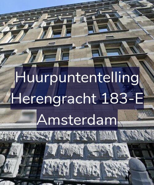 Foto gevel Huurpuntentelling voor Herengracht 183-E, Amsterdam
