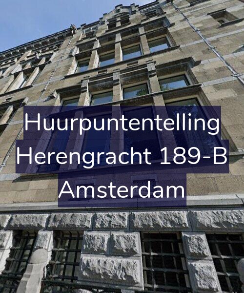 Foto gevel Huurpuntentelling voor Herengracht 189-B, Amsterdam