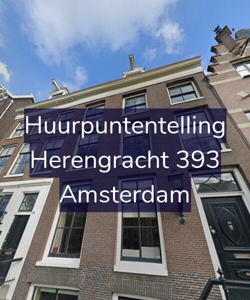 Foto gevel Huurpuntentelling voor Herengracht 393, Amsterdam