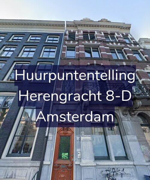 Foto gevel Huurpuntentelling voor Herengracht 8-D, Amsterdam