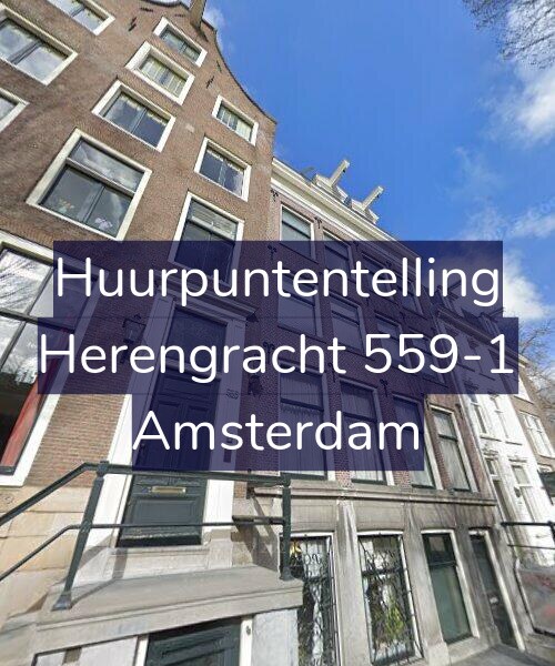 Foto gevel Huurpuntentelling voor Herengracht 559-1, Amsterdam