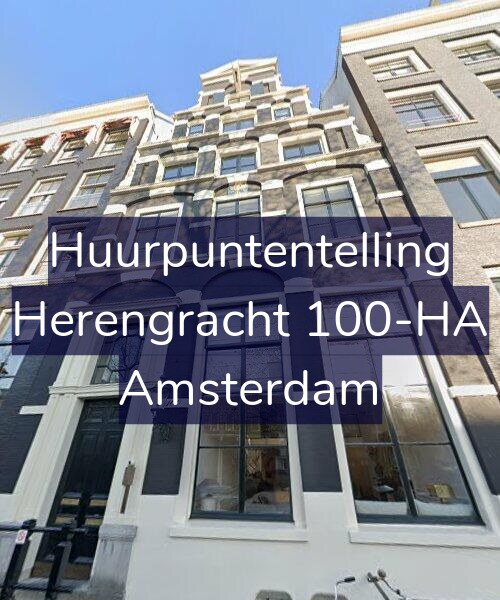 Foto gevel Huurpuntentelling voor Herengracht 100-HA, Amsterdam