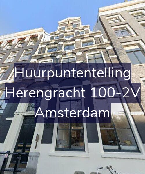 Foto gevel Huurpuntentelling voor Herengracht 100-2V, Amsterdam