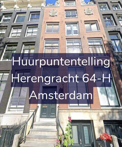 Foto gevel Huurpuntentelling voor Herengracht 64-H, Amsterdam