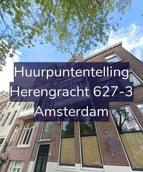 Foto gevel Huurpuntentelling voor Herengracht 627-3, Amsterdam