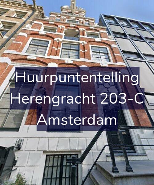 Foto gevel Huurpuntentelling voor Herengracht 203-C, Amsterdam