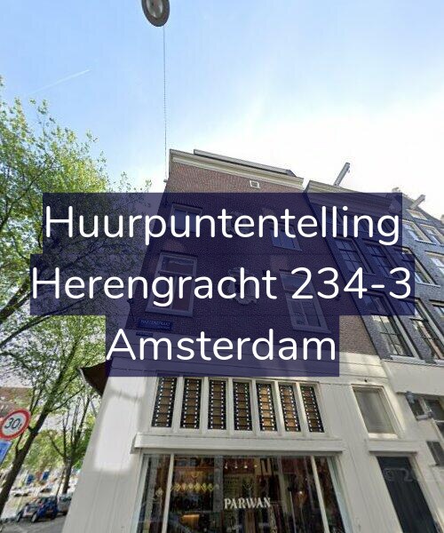 Foto gevel Huurpuntentelling voor Herengracht 234-3, Amsterdam