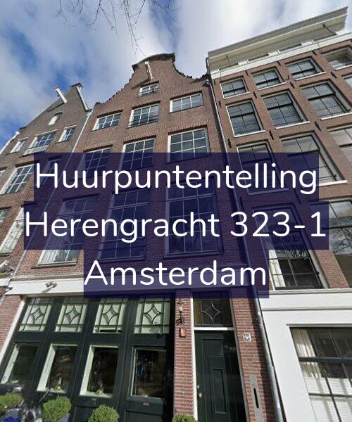 Foto gevel Huurpuntentelling voor Herengracht 323-1, Amsterdam