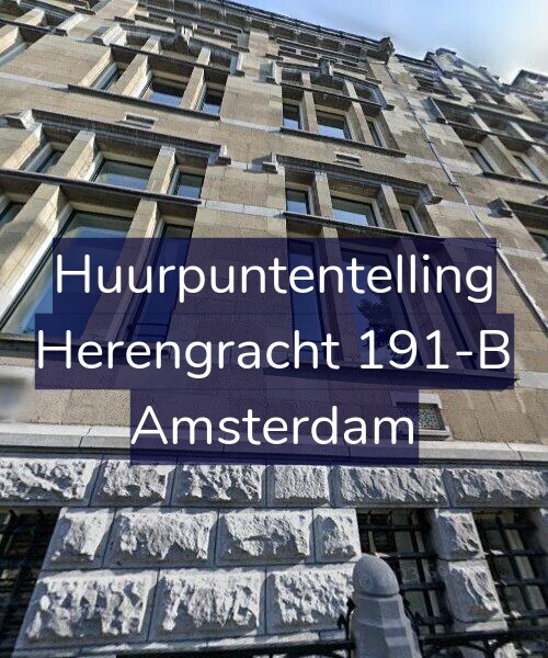 Foto gevel Huurpuntentelling voor Herengracht 191-B, Amsterdam