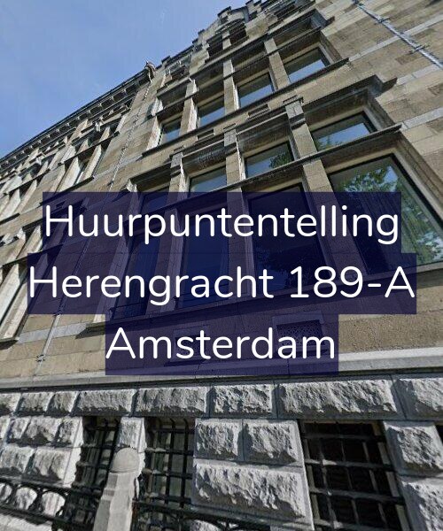 Foto gevel Huurpuntentelling voor Herengracht 189-A, Amsterdam