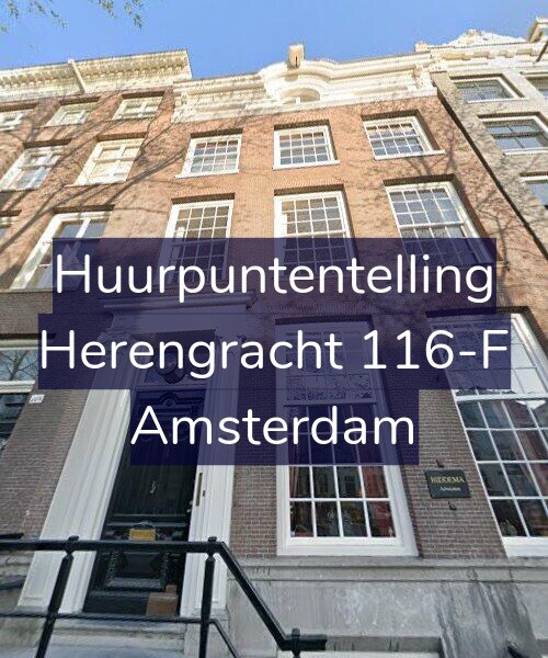Foto gevel Huurpuntentelling voor Herengracht 116-F, Amsterdam