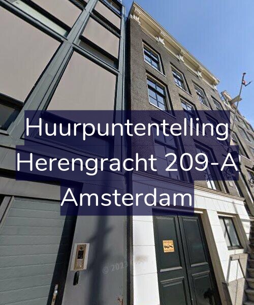 Foto gevel Huurpuntentelling voor Herengracht 209-A, Amsterdam