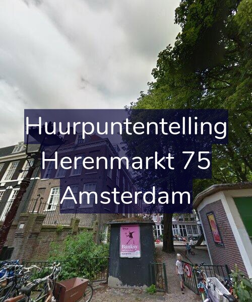 Foto gevel Huurpuntentelling voor Herenmarkt 75, Amsterdam