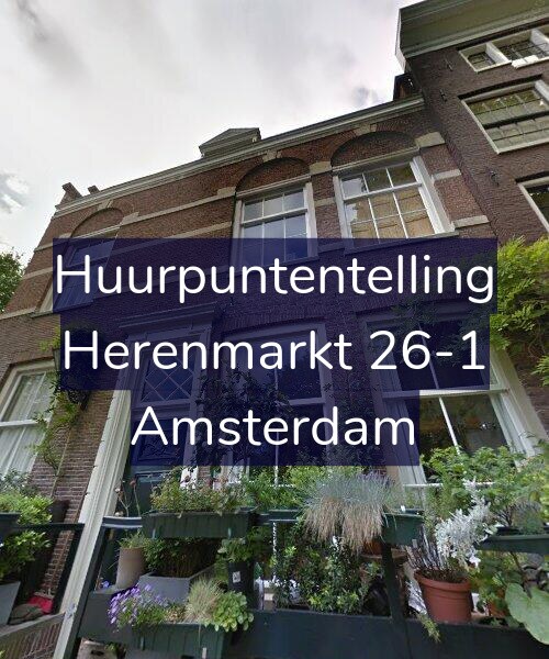 Foto gevel Huurpuntentelling voor Herenmarkt 26-1, Amsterdam