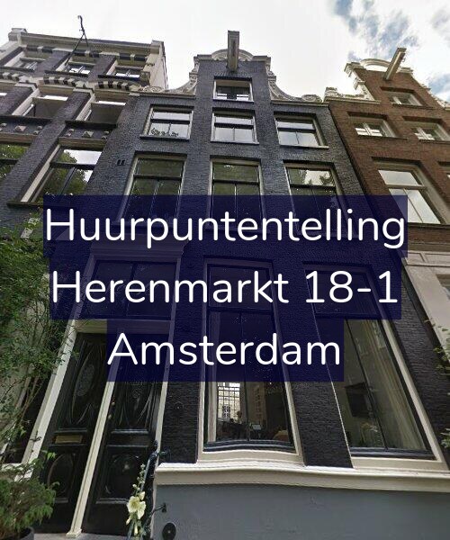Foto gevel Huurpuntentelling voor Herenmarkt 18-1, Amsterdam