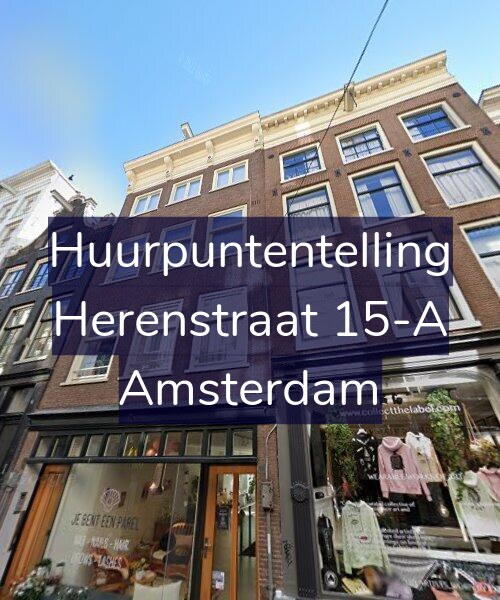 Foto gevel Huurpuntentelling voor Herenstraat 15-A, Amsterdam