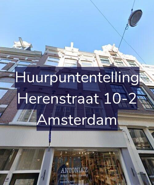 Foto gevel Huurpuntentelling voor Herenstraat 10-2, Amsterdam