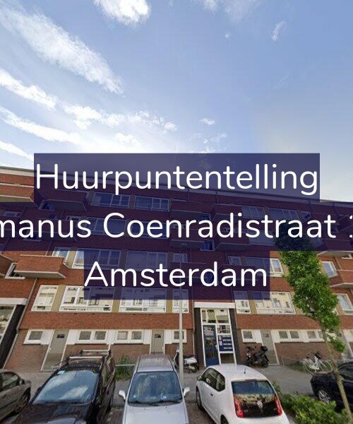 Foto gevel Huurpuntentelling voor Hermanus Coenradistraat 13-1, Amsterdam