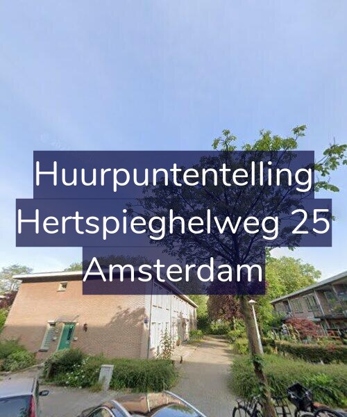 Foto gevel Huurpuntentelling voor Hertspieghelweg 25, Amsterdam