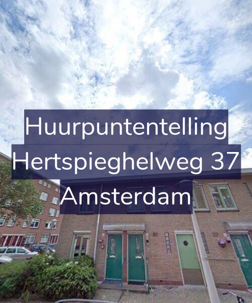 Foto gevel Huurpuntentelling voor Hertspieghelweg 37, Amsterdam