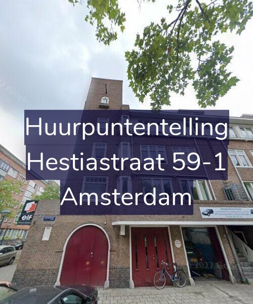 Foto gevel Huurpuntentelling voor Hestiastraat 59-1, Amsterdam