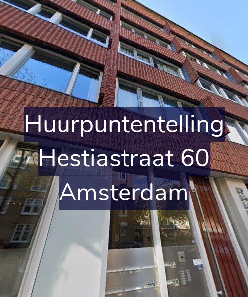 Foto gevel Huurpuntentelling voor Hestiastraat 60, Amsterdam
