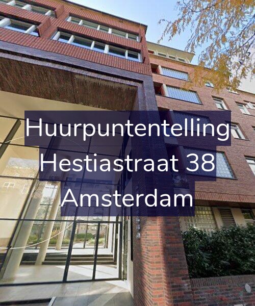 Foto gevel Huurpuntentelling voor Hestiastraat 38, Amsterdam