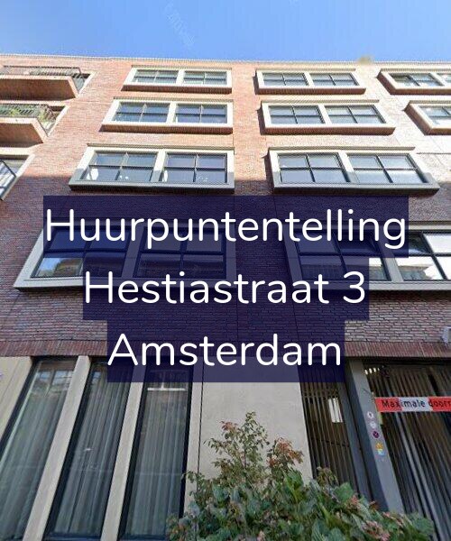 Foto gevel Huurpuntentelling voor Hestiastraat 3, Amsterdam