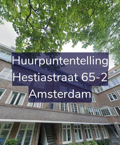 Foto gevel Huurpuntentelling voor Hestiastraat 65-2, Amsterdam