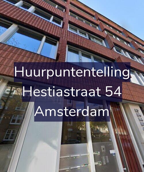 Foto gevel Huurpuntentelling voor Hestiastraat 54, Amsterdam