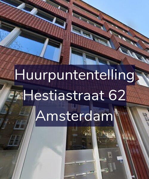 Foto gevel Huurpuntentelling voor Hestiastraat 62, Amsterdam