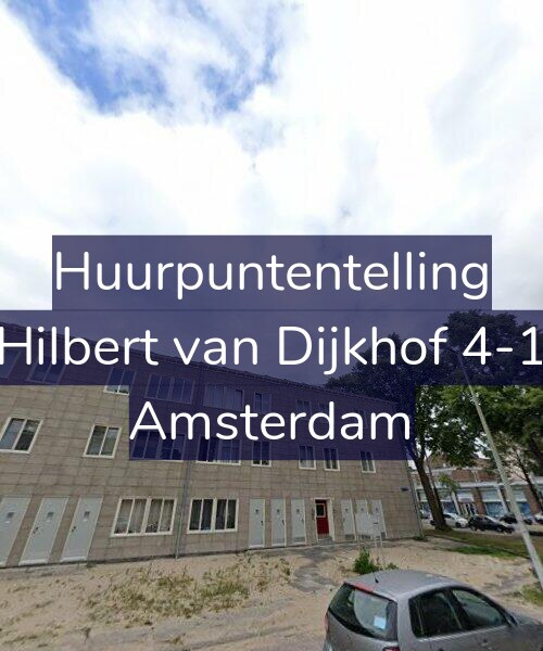 Foto gevel Huurpuntentelling voor Hilbert van Dijkhof 4-1, Amsterdam