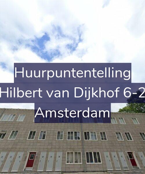 Foto gevel Huurpuntentelling voor Hilbert van Dijkhof 6-2, Amsterdam