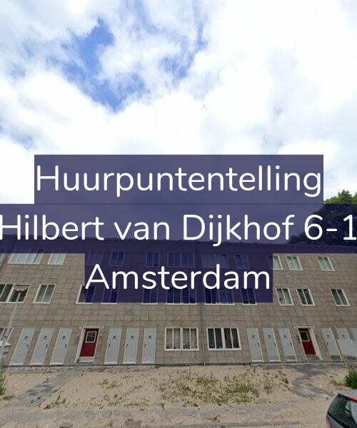Foto gevel Huurpuntentelling voor Hilbert van Dijkhof 6-1, Amsterdam