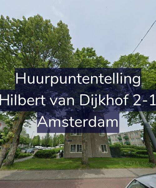 Foto gevel Huurpuntentelling voor Hilbert van Dijkhof 2-1, Amsterdam
