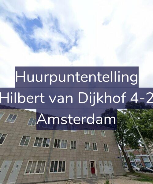 Foto gevel Huurpuntentelling voor Hilbert van Dijkhof 4-2, Amsterdam