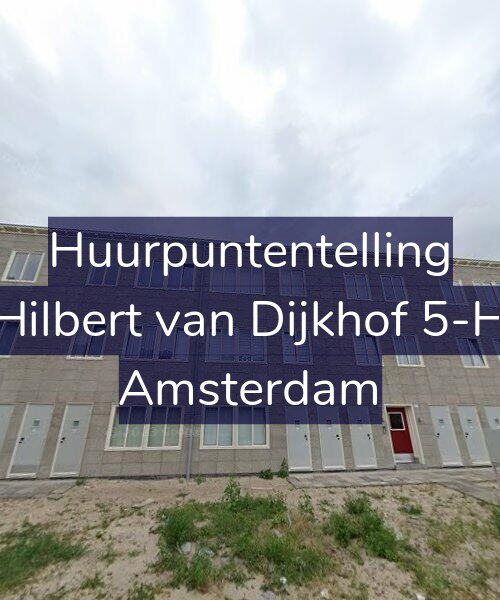 Foto gevel Huurpuntentelling voor Hilbert van Dijkhof 5-H, Amsterdam