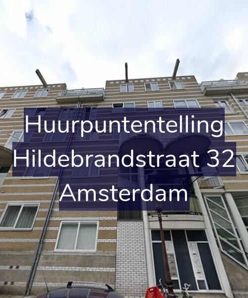 Foto gevel Huurpuntentelling voor Hildebrandstraat 32, Amsterdam