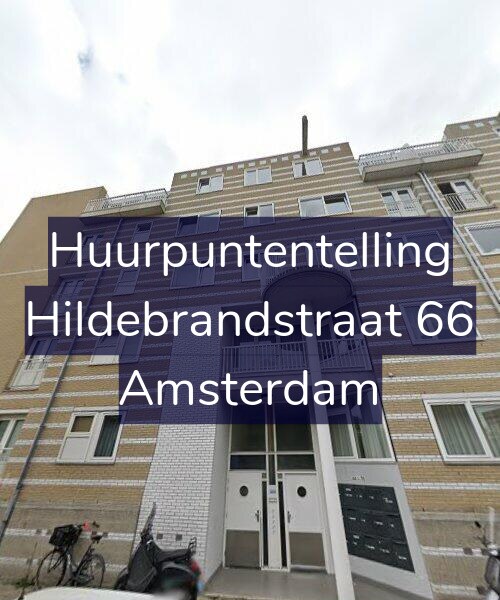 Foto gevel Huurpuntentelling voor Hildebrandstraat 66, Amsterdam