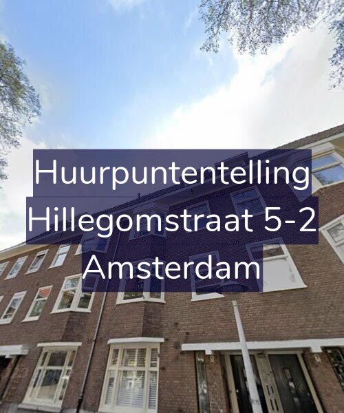 Foto gevel Huurpuntentelling voor Hillegomstraat 5-2, Amsterdam