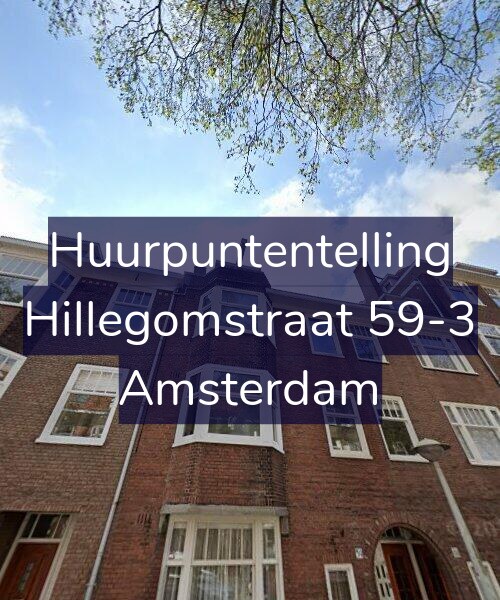 Foto gevel Huurpuntentelling voor Hillegomstraat 59-3, Amsterdam