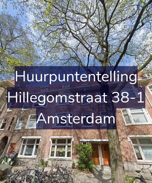 Foto gevel Huurpuntentelling voor Hillegomstraat 38-1, Amsterdam