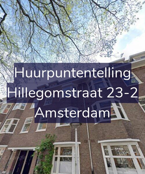 Foto gevel Huurpuntentelling voor Hillegomstraat 23-2, Amsterdam
