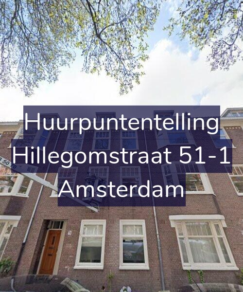 Foto gevel Huurpuntentelling voor Hillegomstraat 51-1, Amsterdam