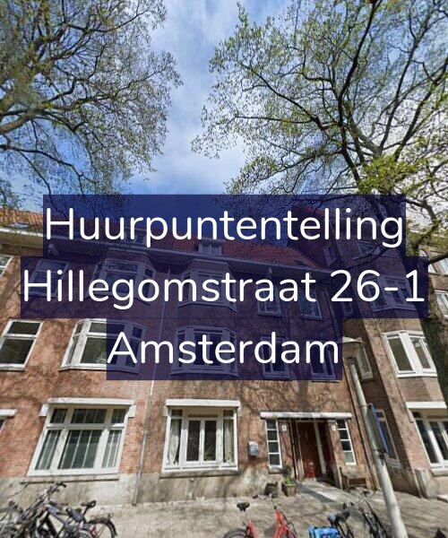 Foto gevel Huurpuntentelling voor Hillegomstraat 26-1, Amsterdam