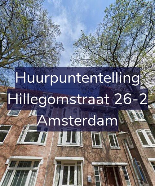 Foto gevel Huurpuntentelling voor Hillegomstraat 26-2, Amsterdam