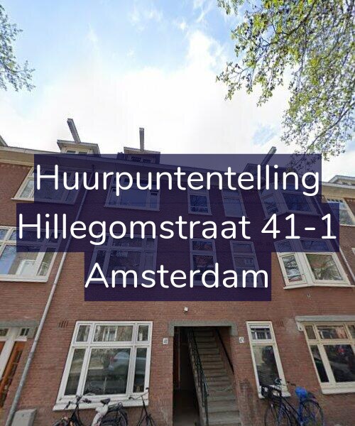 Foto gevel Huurpuntentelling voor Hillegomstraat 41-1, Amsterdam