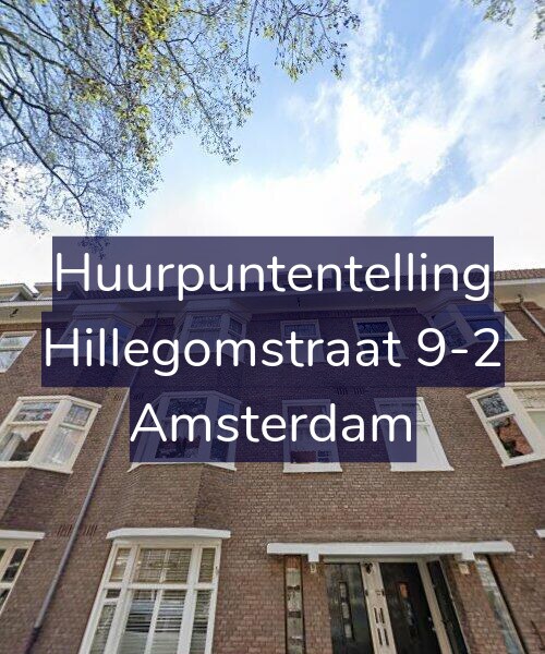 Foto gevel Huurpuntentelling voor Hillegomstraat 9-2, Amsterdam