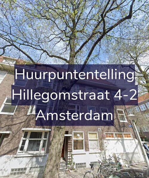 Foto gevel Huurpuntentelling voor Hillegomstraat 4-2, Amsterdam